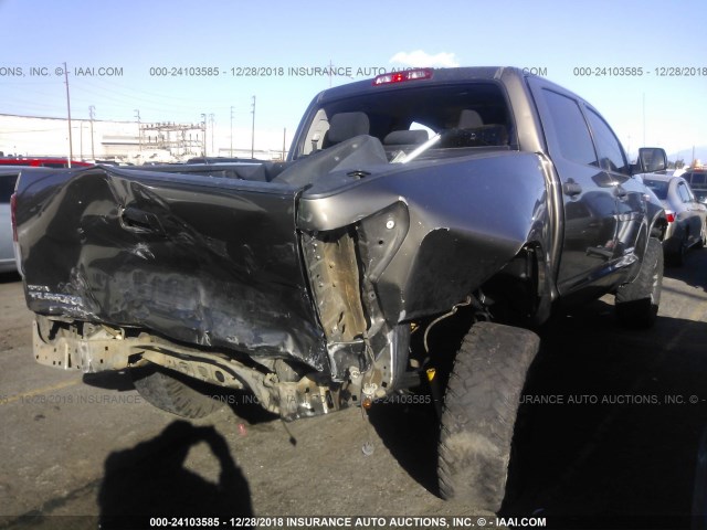 5TFEY5F12CX127520 - 2012 TOYOTA TUNDRA CREWMAX SR5 GRAY photo 4