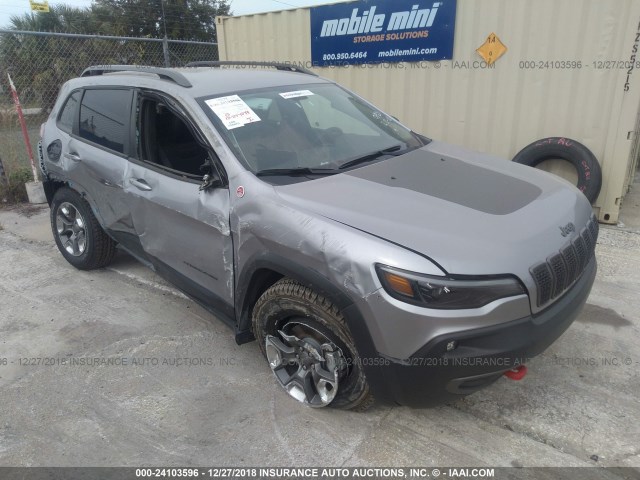 1C4PJMBX6KD298515 - 2019 JEEP CHEROKEE TRAILHAWK GRAY photo 1