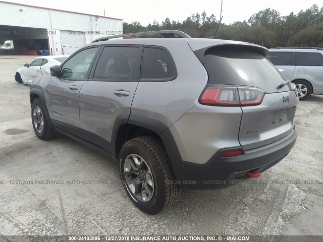 1C4PJMBX6KD298515 - 2019 JEEP CHEROKEE TRAILHAWK GRAY photo 3