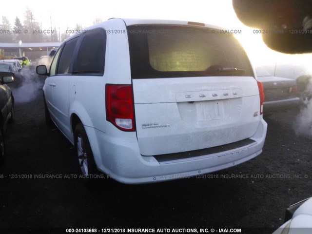 2C4RDGCG1GR328394 - 2016 DODGE GRAND CARAVAN SXT WHITE photo 3