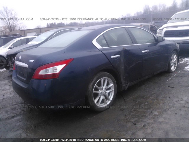 1N4AA5AP4BC856449 - 2011 NISSAN MAXIMA S/SV BLUE photo 4