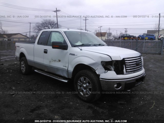 1FTFX1ET6BFB82110 - 2011 FORD F150 SUPER CAB WHITE photo 1