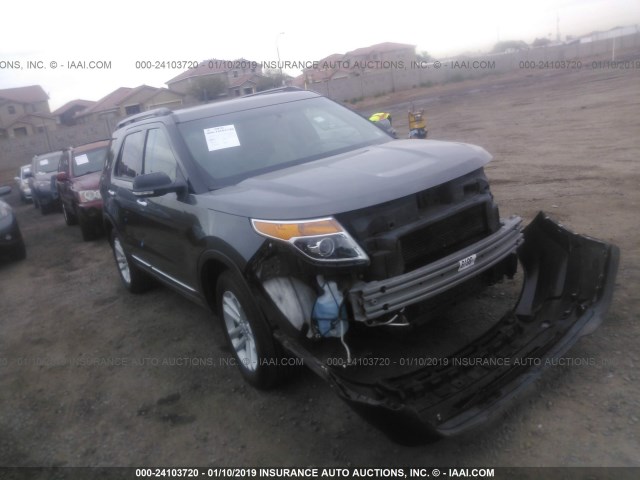 1FM5K7D91FGB12660 - 2015 FORD EXPLORER XLT GRAY photo 1