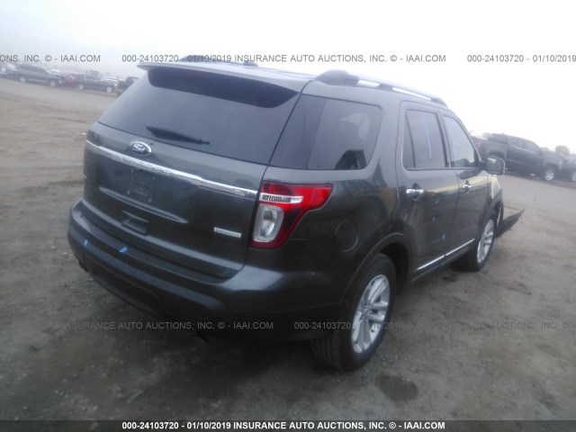 1FM5K7D91FGB12660 - 2015 FORD EXPLORER XLT GRAY photo 4