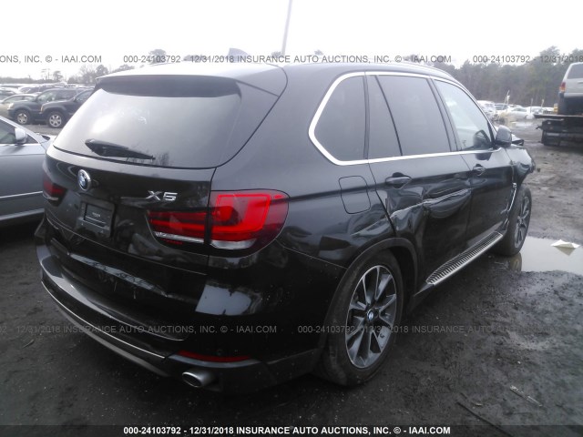 5UXKR0C52E0K48312 - 2014 BMW X5 XDRIVE35I BLACK photo 4