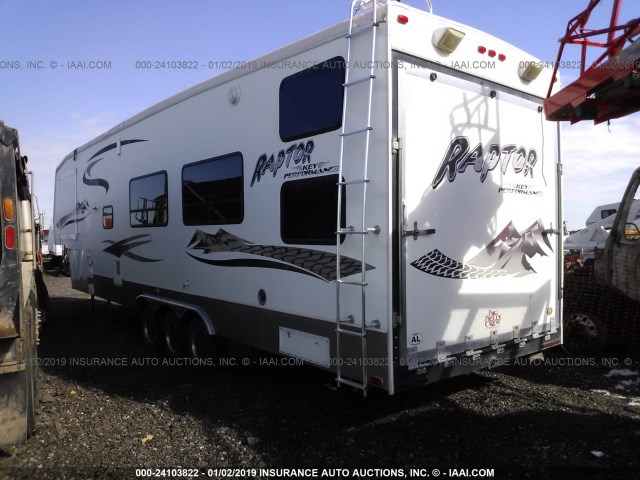 4YDF392367R801645 - 2007 UNK RAPTOR TOY HAULER  WHITE photo 3