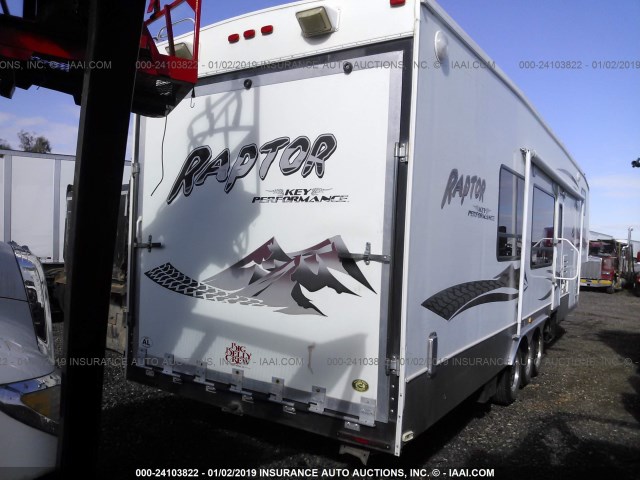 4YDF392367R801645 - 2007 UNK RAPTOR TOY HAULER  WHITE photo 4