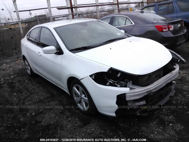 1C3CDFBB3FD265231 - 2015 DODGE DART SXT WHITE photo 1