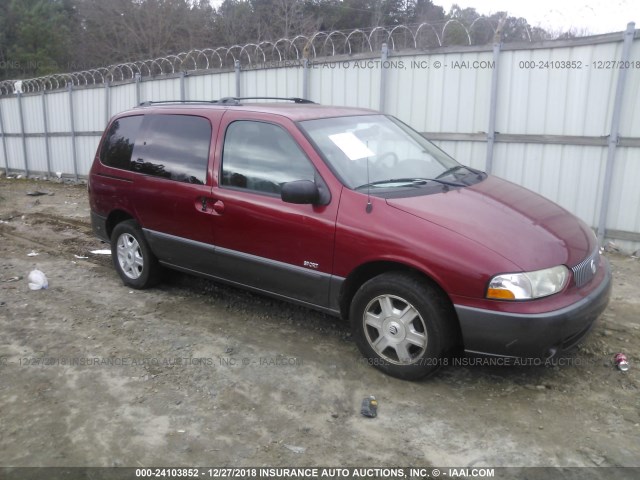 4M2ZV12T92DJ16888 - 2002 MERCURY VILLAGER SPORT RED photo 1