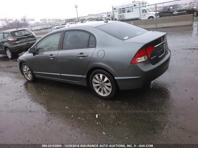 19XFA1F99BE003282 - 2011 HONDA CIVIC EXL GRAY photo 3