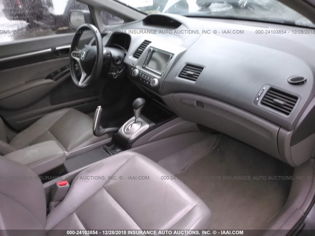 19XFA1F99BE003282 - 2011 HONDA CIVIC EXL GRAY photo 5