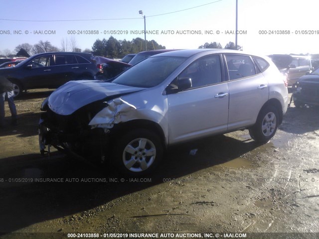 JN8AS5MV9AW601234 - 2010 NISSAN ROGUE S/SL/KROM SILVER photo 2