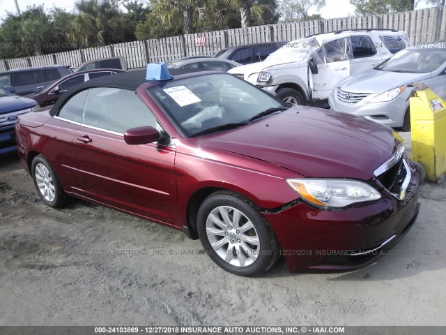 1C3BCBEG4CN248104 - 2012 CHRYSLER 200 TOURING RED photo 1