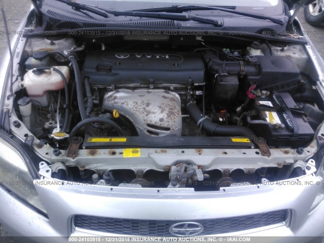 JTKDE177860078412 - 2006 TOYOTA SCION TC 银色 照片 10