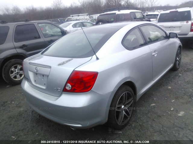 JTKDE177860078412 - 2006 TOYOTA SCION TC 银色 照片 4