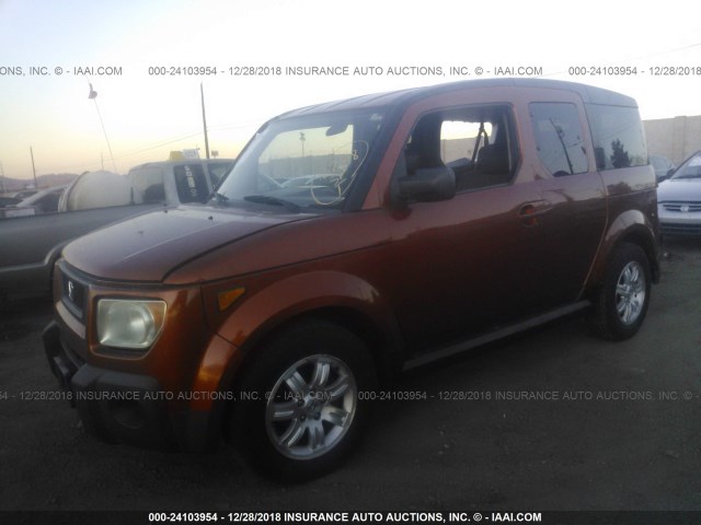 5J6YH18786L015947 - 2006 HONDA ELEMENT EX ORANGE photo 2