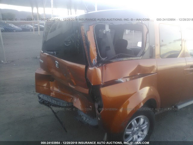 5J6YH18786L015947 - 2006 HONDA ELEMENT EX ORANGE photo 6