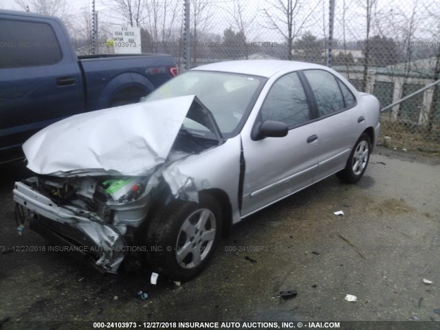 1G1JF52F647312072 - 2004 CHEVROLET CAVALIER LS SILVER photo 2