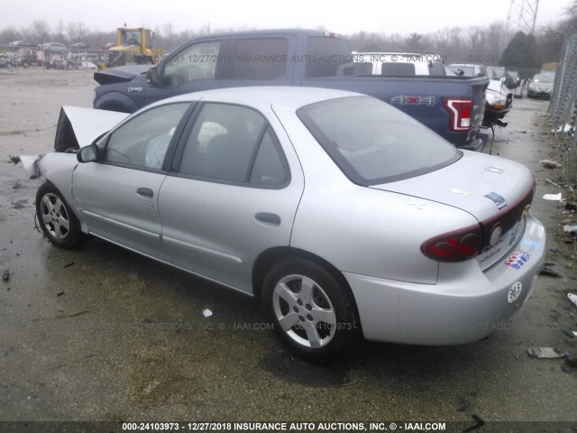 1G1JF52F647312072 - 2004 CHEVROLET CAVALIER LS SILVER photo 3