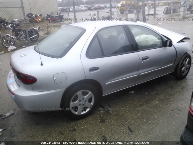 1G1JF52F647312072 - 2004 CHEVROLET CAVALIER LS SILVER photo 4