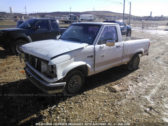 1FTCR10A7MUB63860 - 1991 FORD RANGER WHITE photo 2