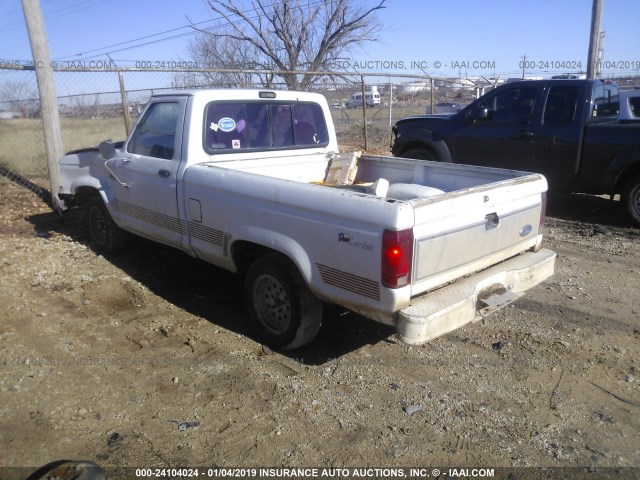 1FTCR10A7MUB63860 - 1991 FORD RANGER WHITE photo 3