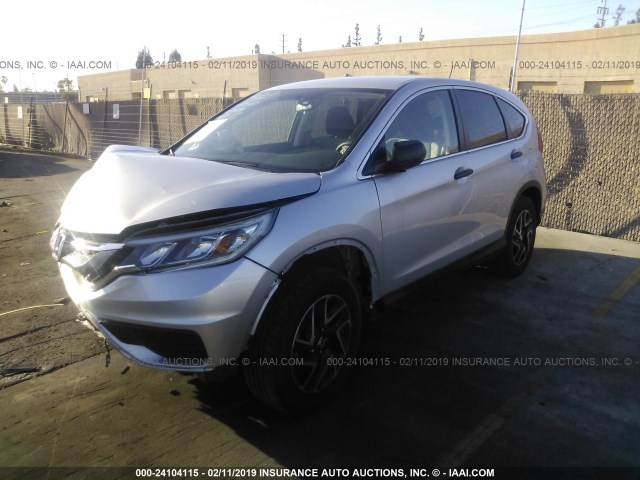 2HKRM3H49GH533191 - 2016 HONDA CR-V SE SILVER photo 2