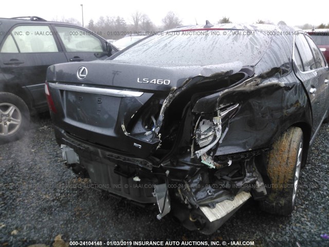 JTHCL5EF1B5011396 - 2011 LEXUS LS 460 GRAY photo 6