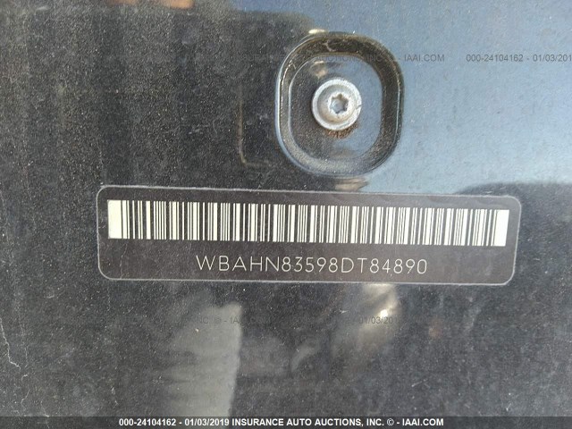 WBAHN83598DT84890 - 2008 BMW 750 LI BLACK photo 9