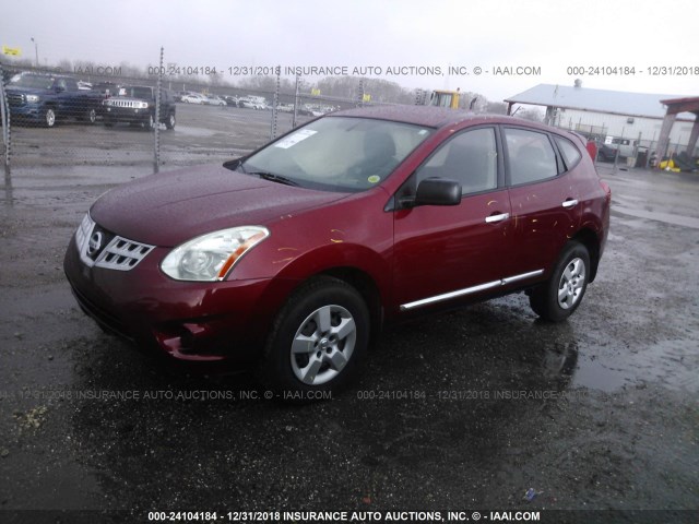 JN8AS5MT3DW520068 - 2013 NISSAN ROGUE S/SV RED photo 2