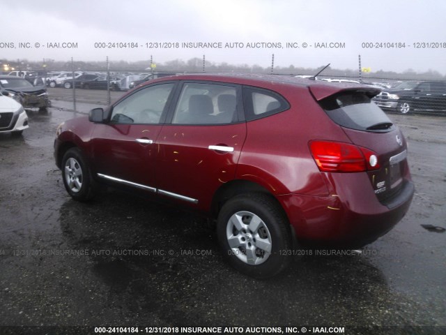 JN8AS5MT3DW520068 - 2013 NISSAN ROGUE S/SV RED photo 3