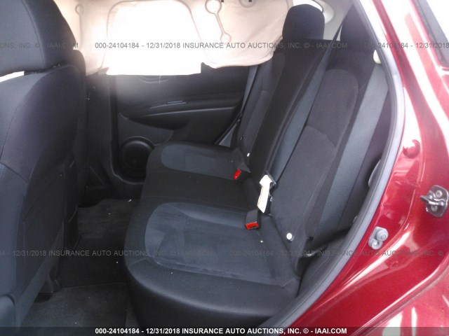 JN8AS5MT3DW520068 - 2013 NISSAN ROGUE S/SV RED photo 8