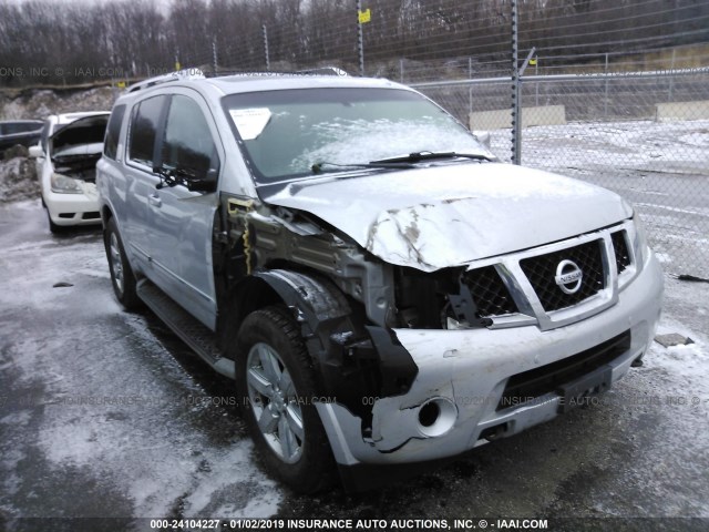 5N1BA0NE2BN619405 - 2011 NISSAN ARMADA PLATINUM SILVER photo 1