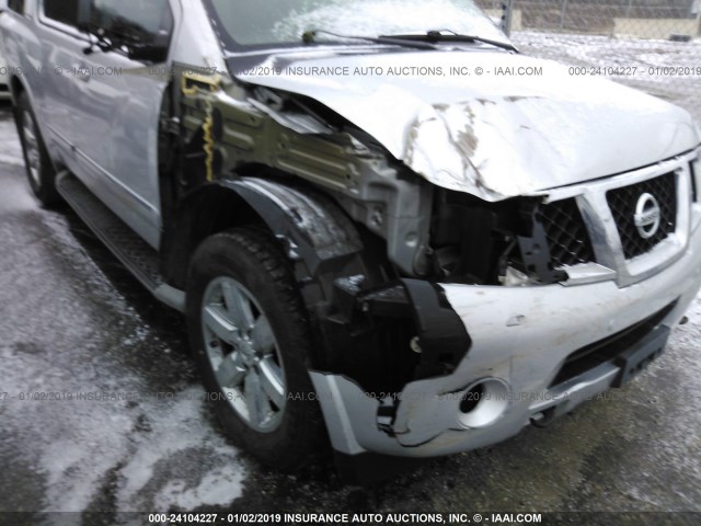 5N1BA0NE2BN619405 - 2011 NISSAN ARMADA PLATINUM SILVER photo 6