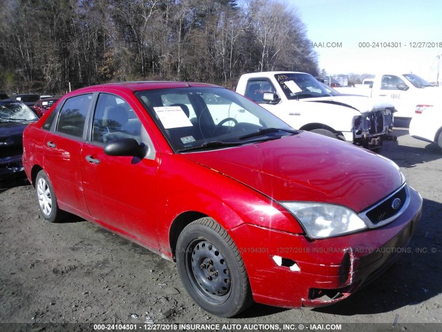 1FAFP34NX6W206595 - 2006 FORD FOCUS ZX4 RED photo 1