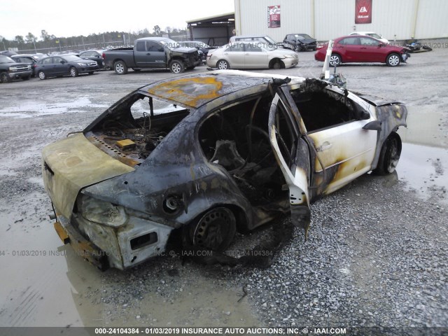 1G1AK58F087339129 - 2008 CHEVROLET COBALT LS WHITE photo 4