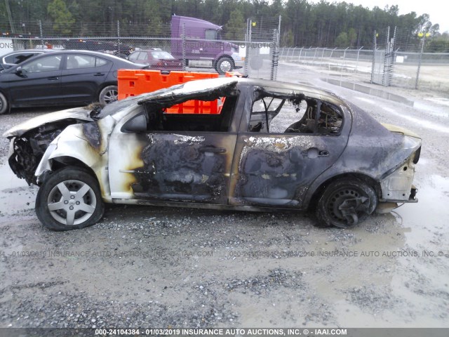 1G1AK58F087339129 - 2008 CHEVROLET COBALT LS WHITE photo 6