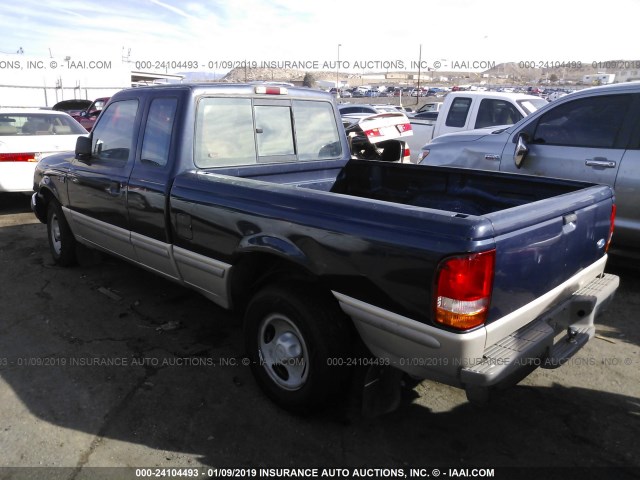 1FTCR14X4TPA35670 - 1996 FORD RANGER SUPER CAB BLUE photo 3