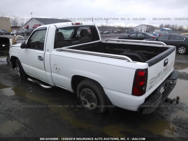 1GCEC14V13Z266605 - 2003 CHEVROLET SILVERADO C1500 WHITE photo 3