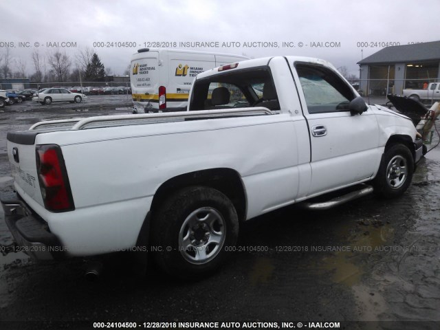 1GCEC14V13Z266605 - 2003 CHEVROLET SILVERADO C1500 WHITE photo 4