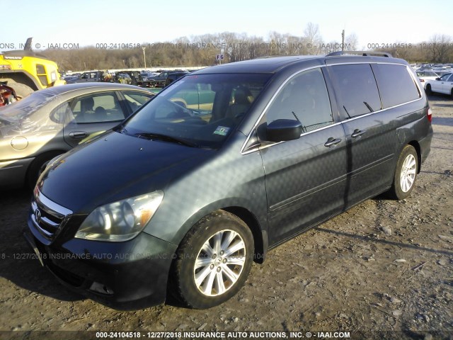 5FNRL38896B059715 - 2006 HONDA ODYSSEY TOURING GRAY photo 2