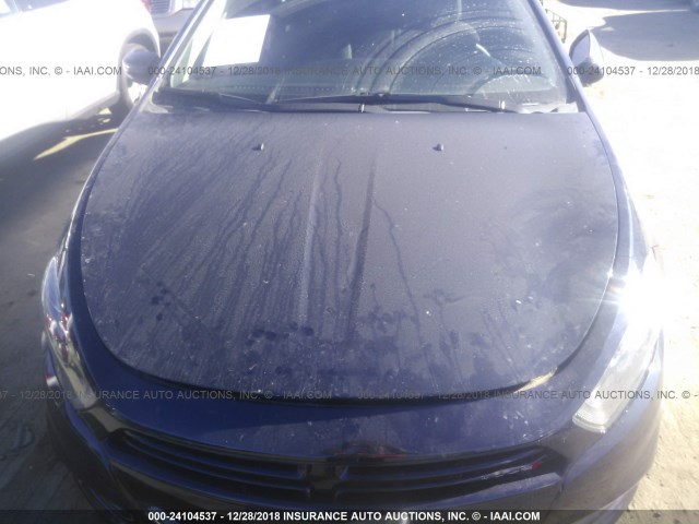 1C3CDFBB9GD605841 - 2016 DODGE DART SXT BLUE photo 6