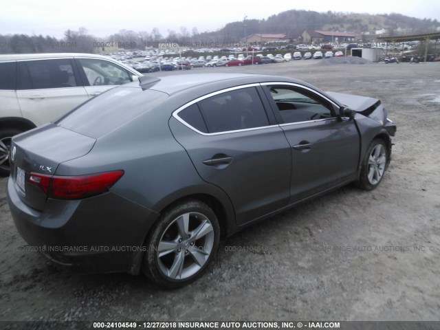 19VDE1F57DE006766 - 2013 ACURA ILX 20 PREMIUM GRAY photo 4