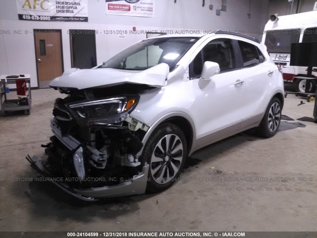 KL4CJCSB5HB039543 - 2017 BUICK ENCORE ESSENCE WHITE photo 2