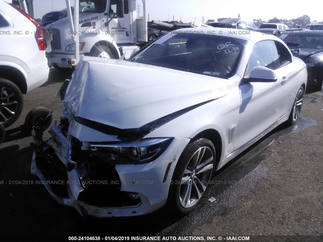 WBA4Z1C51KEE44028 - 2019 BMW 430I WHITE photo 2