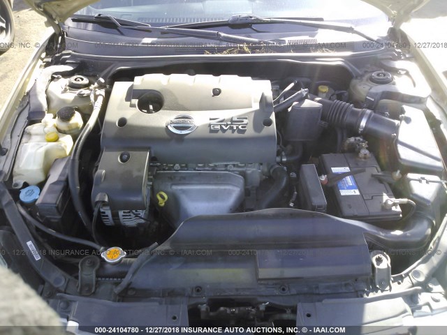 1N4AL11D74C162611 - 2004 NISSAN ALTIMA S/SL GOLD photo 10