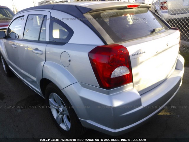 1B3CB4HA0AD535224 - 2010 DODGE CALIBER SXT SILVER photo 3