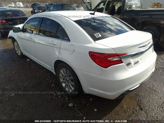 1C3BC1FG4BN550077 - 2011 CHRYSLER 200 TOURING WHITE photo 3