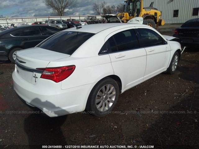 1C3BC1FG4BN550077 - 2011 CHRYSLER 200 TOURING WHITE photo 4