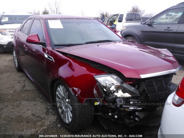 1G6DE5E56D0110788 - 2013 CADILLAC CTS LUXURY COLLECTION RED photo 1